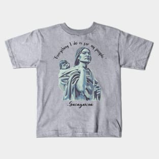 Sacagawea Portrait Kids T-Shirt